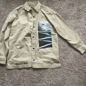 Beige Shirt Jacket